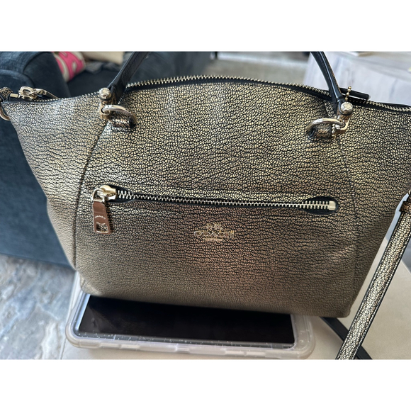 Vintage Coach Prairie Satchel Bronze with gold hardware